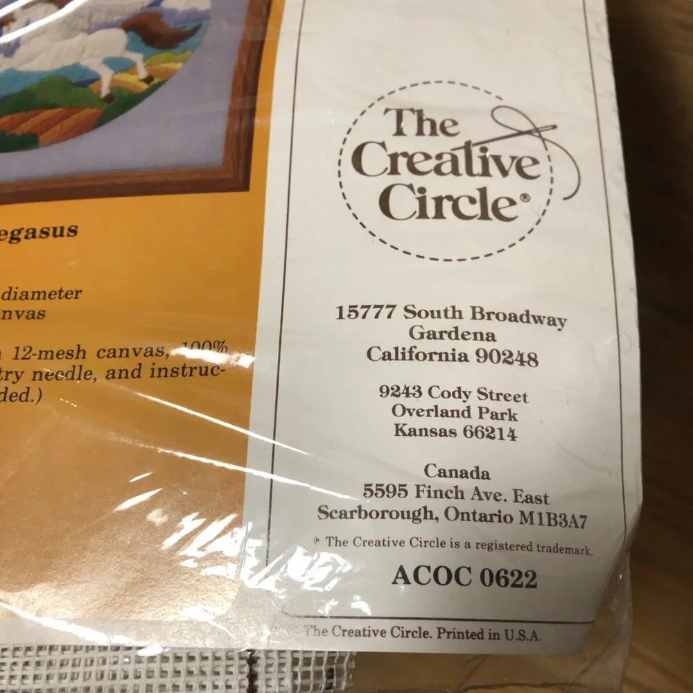 Creative Circle Vintage Pegasus canvas and 100% Persian wool yarns